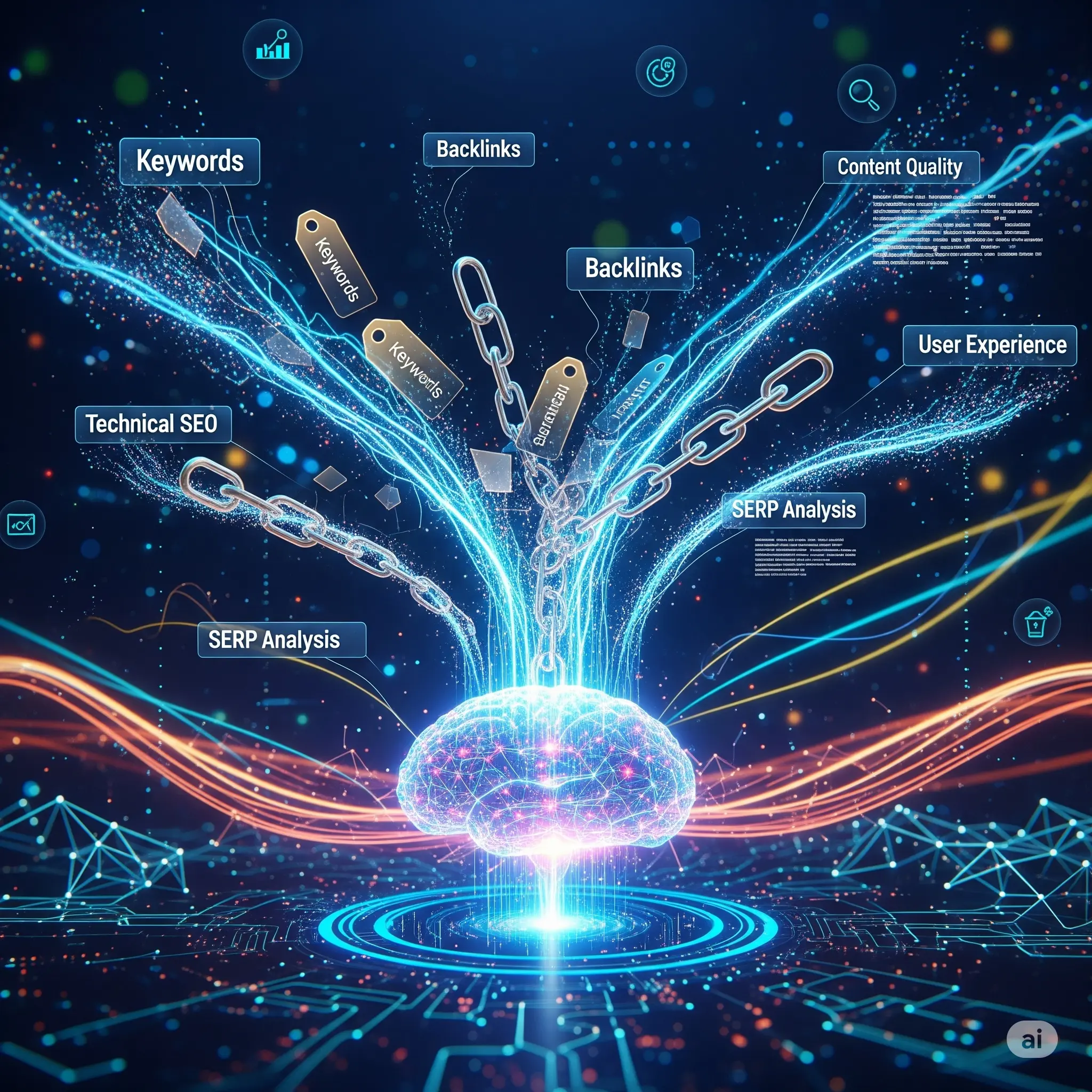 Minh họa tối ưu hóa SEO cho AI và Machine Learning