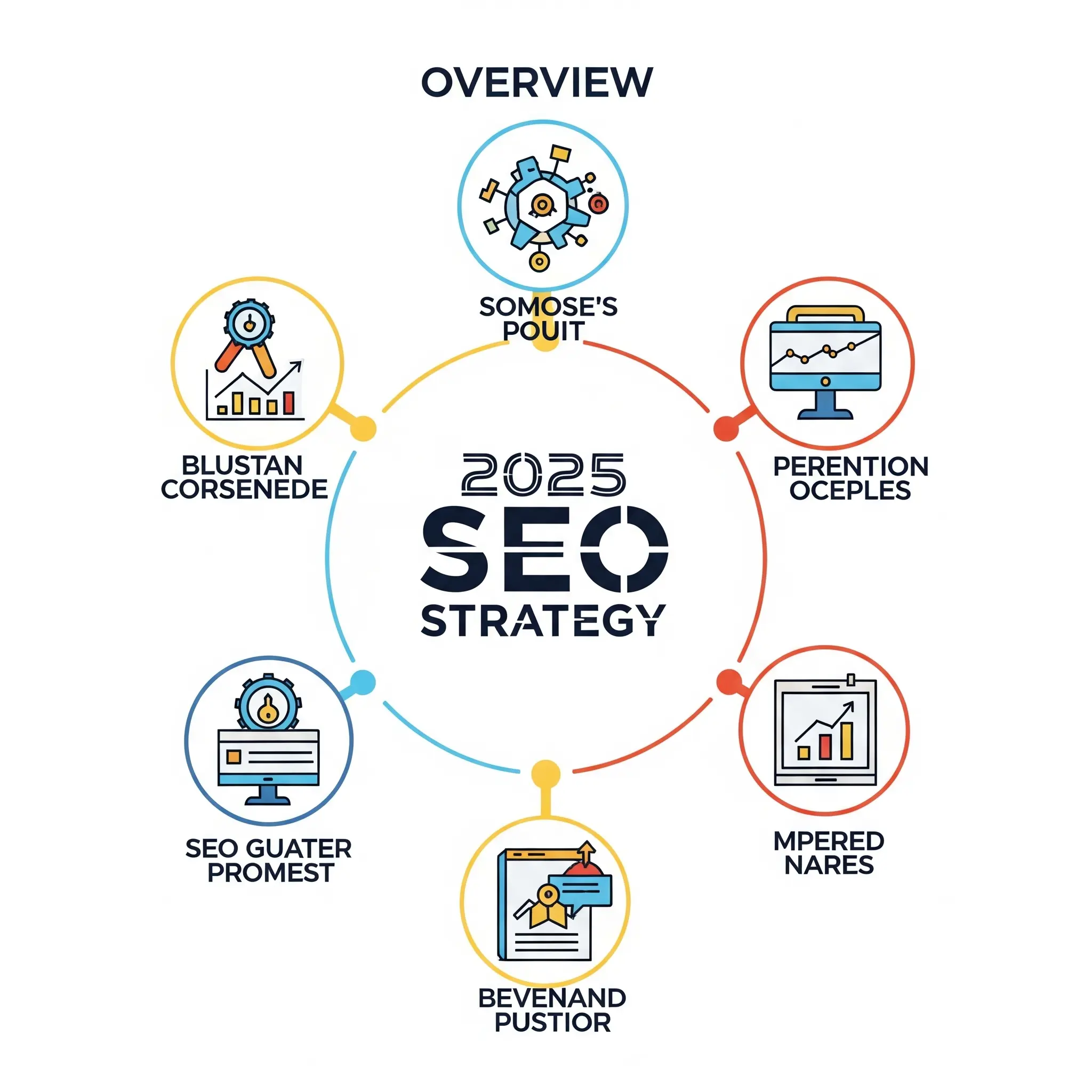 Hình ảnh tổng quan về 10 chiến lược SEO hiệu quả nhất năm 2025