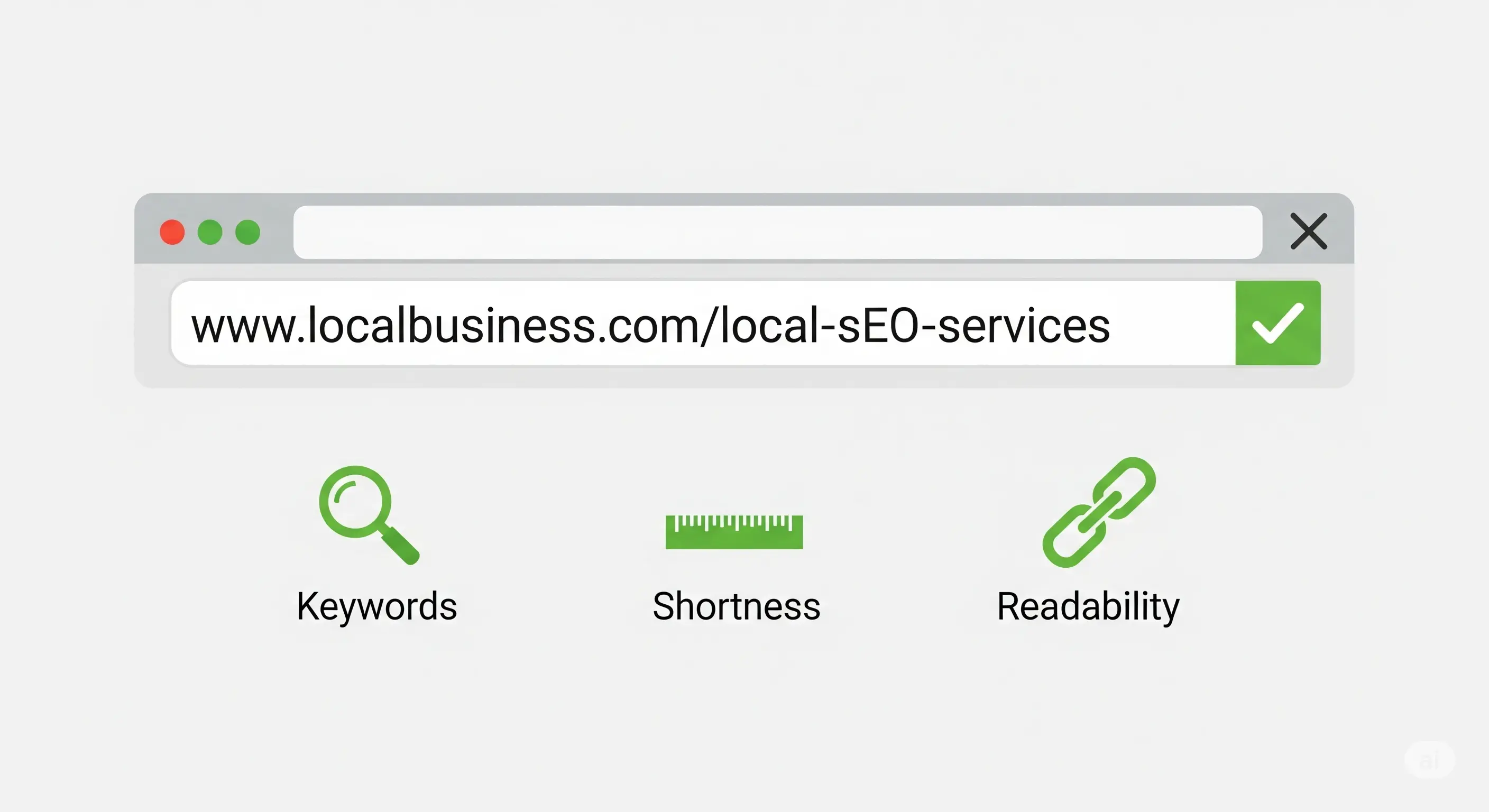 Hình minh họa URL chuẩn SEO cho chiến dịch Local SEO