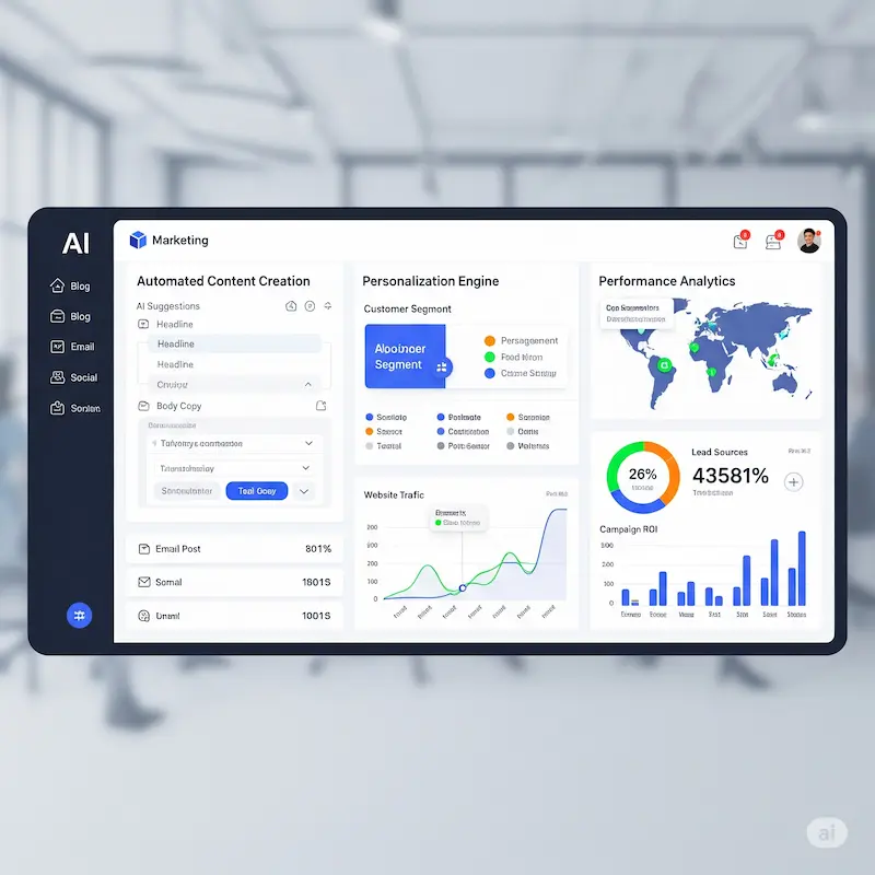 Các công cụ AI marketing hàng đầu