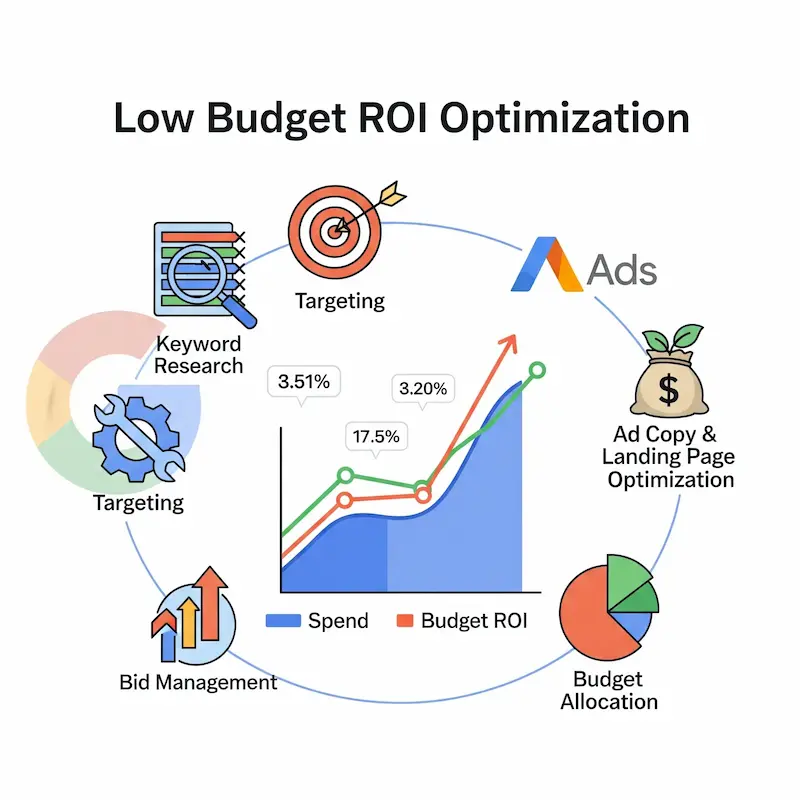 Google Ads ngân sách thấp