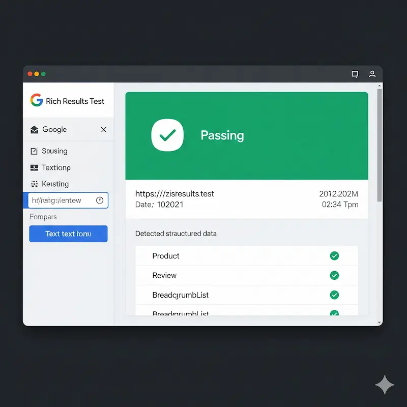 An image showing the Google Rich Results Test tool