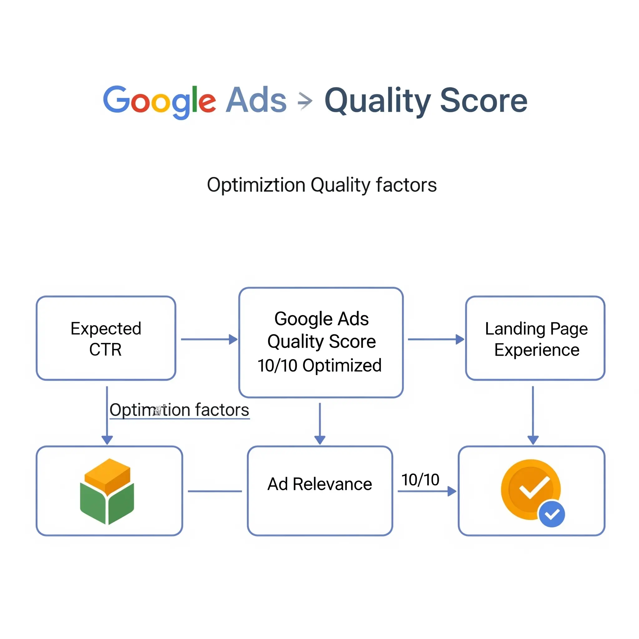 Mô hình 3 yếu tố tối ưu Điểm Chất Lượng Google Ads