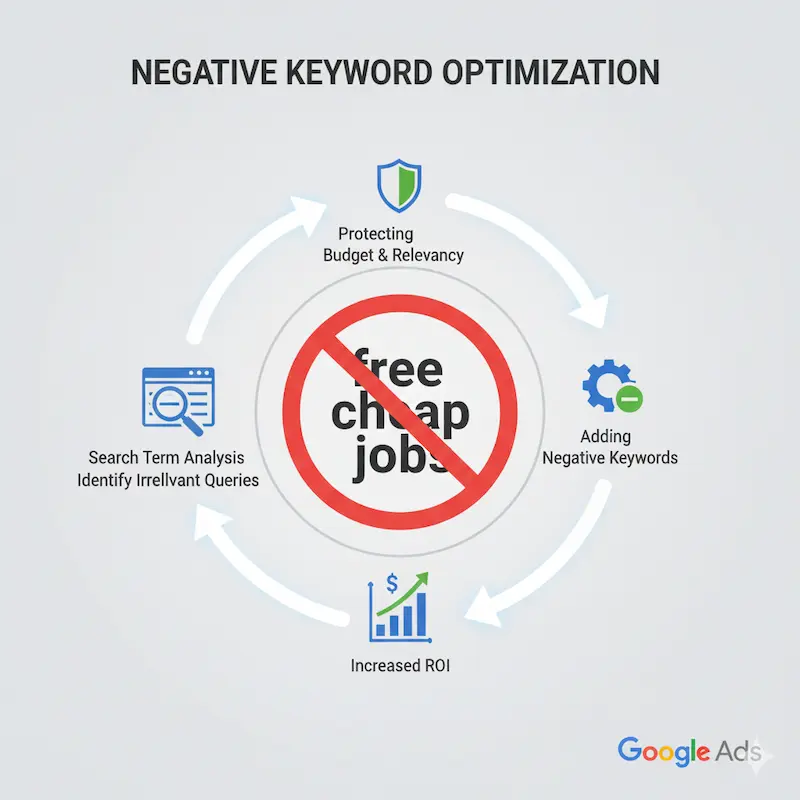 Google Ads Negative Keywords optimization