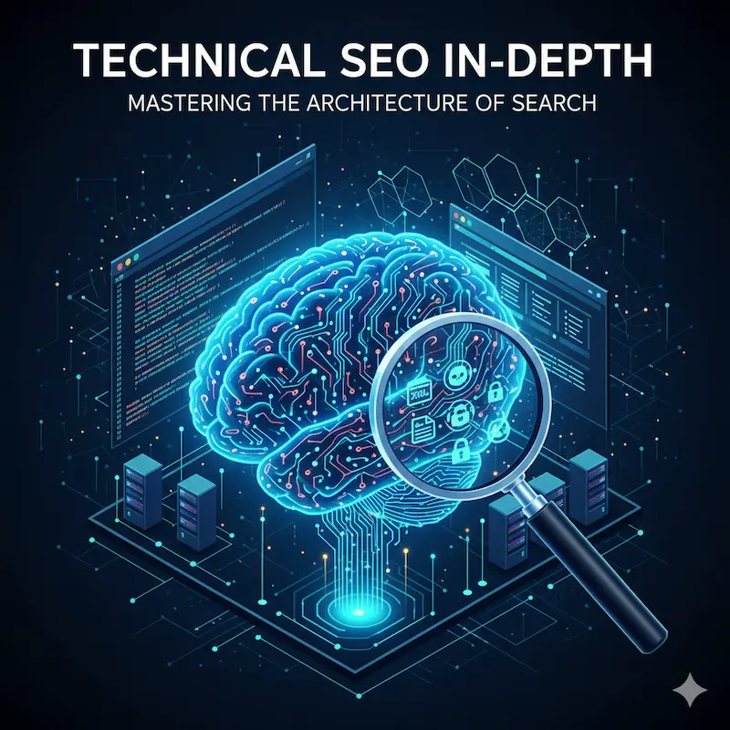Diagram showing various technical SEO factors