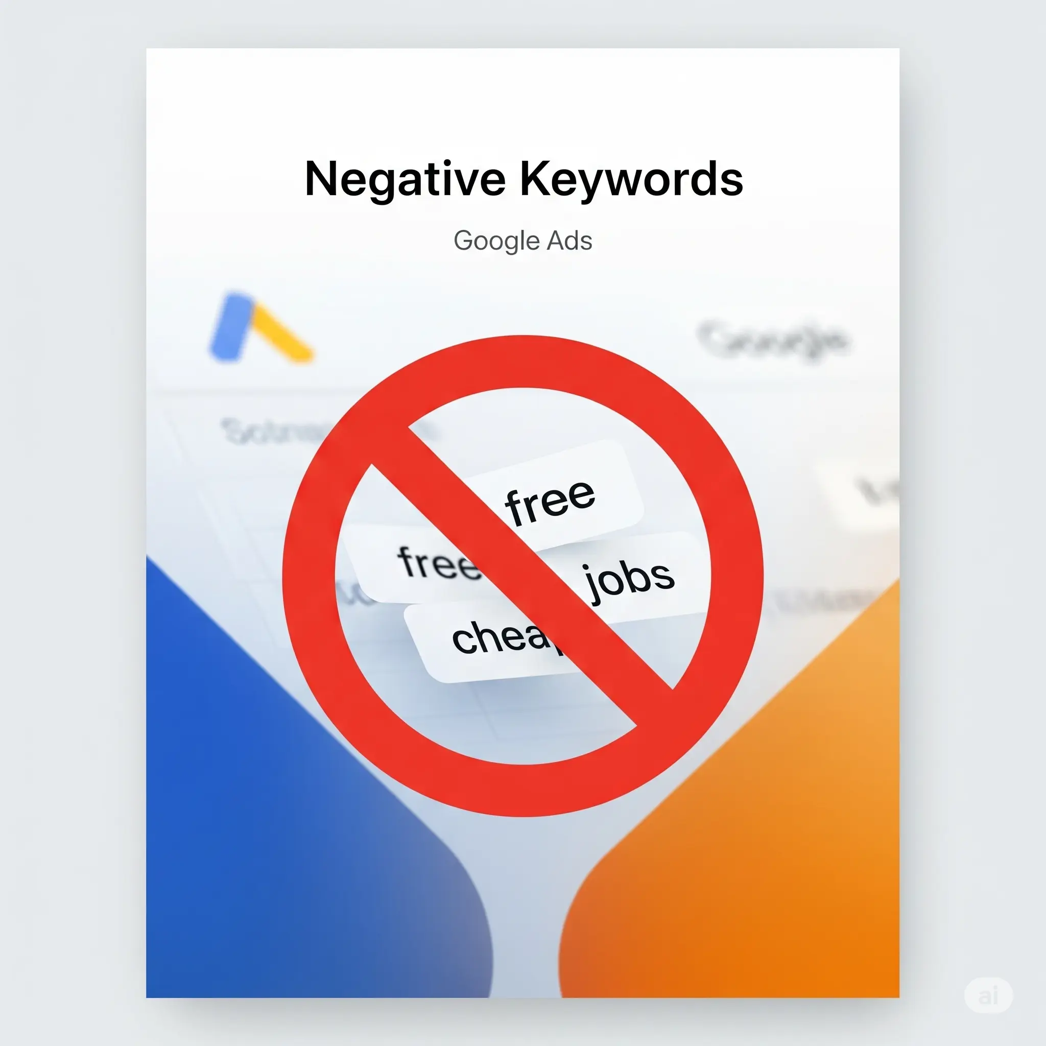 Google Ads Negative Keywords